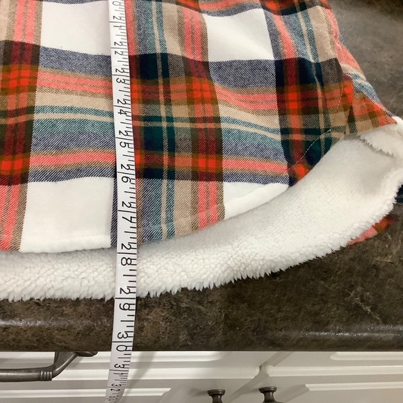 J.CREW Sherpa lined Plaid Shacket Sz S fits S-M 34-35 bust - Picture 10 of 16